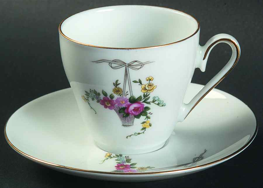 ESC68 Flat Demitasse Cup & Saucer Set by Eschenbach-1