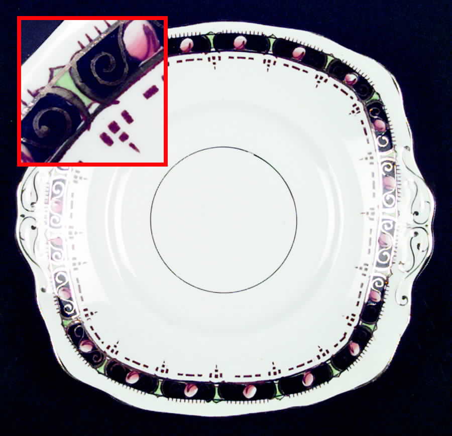 ENB1 Handled Cake Plate by English Bell-1