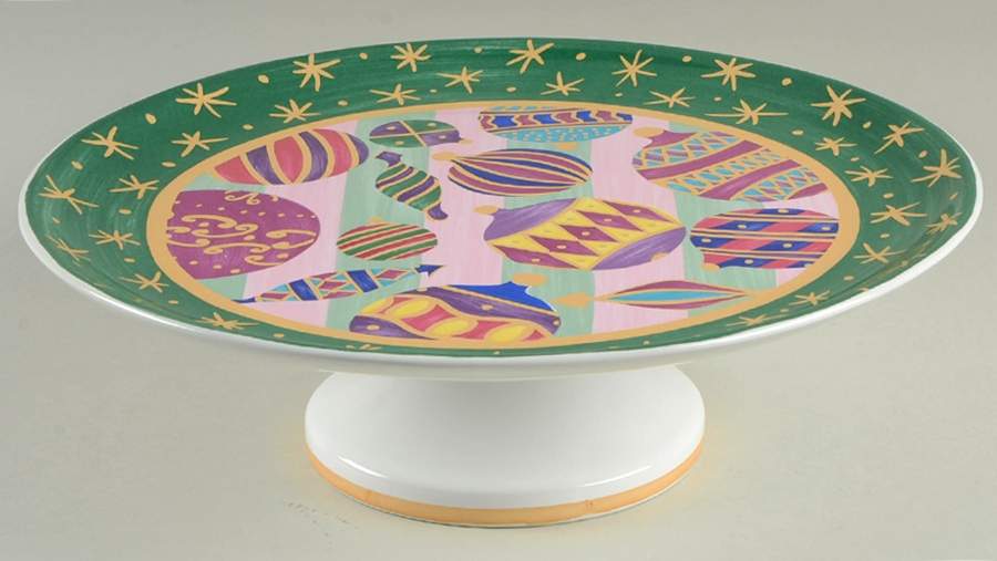 Kaleidoscope 12" Diameter Pedestal Cake Stand by Essex Collection-1