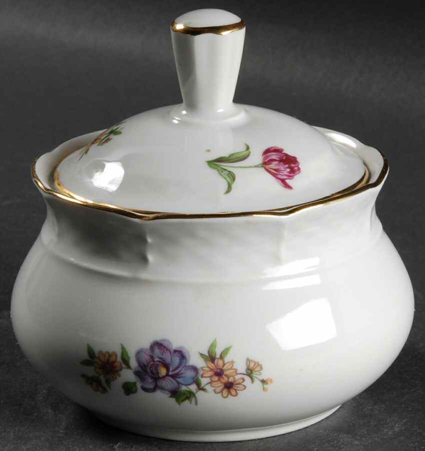 Bouquet Sugar Bowl & Lid by Europa-1