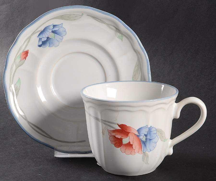 New Sweet Dreams Flat Cup & Saucer Set by Epoch-1