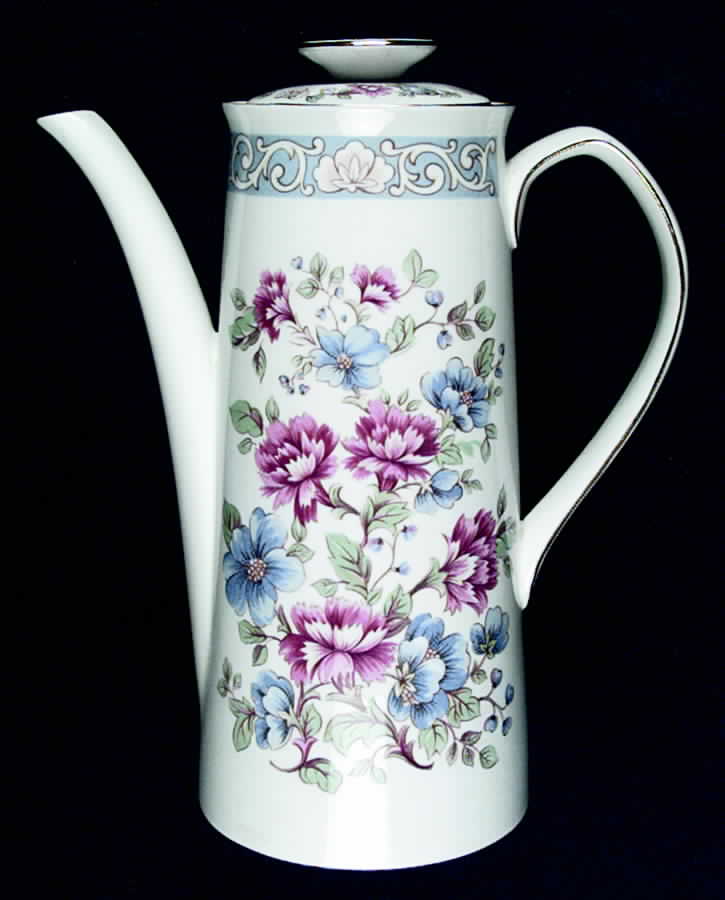 Summer Glory Coffee Pot & Lid by Elizabethan-1