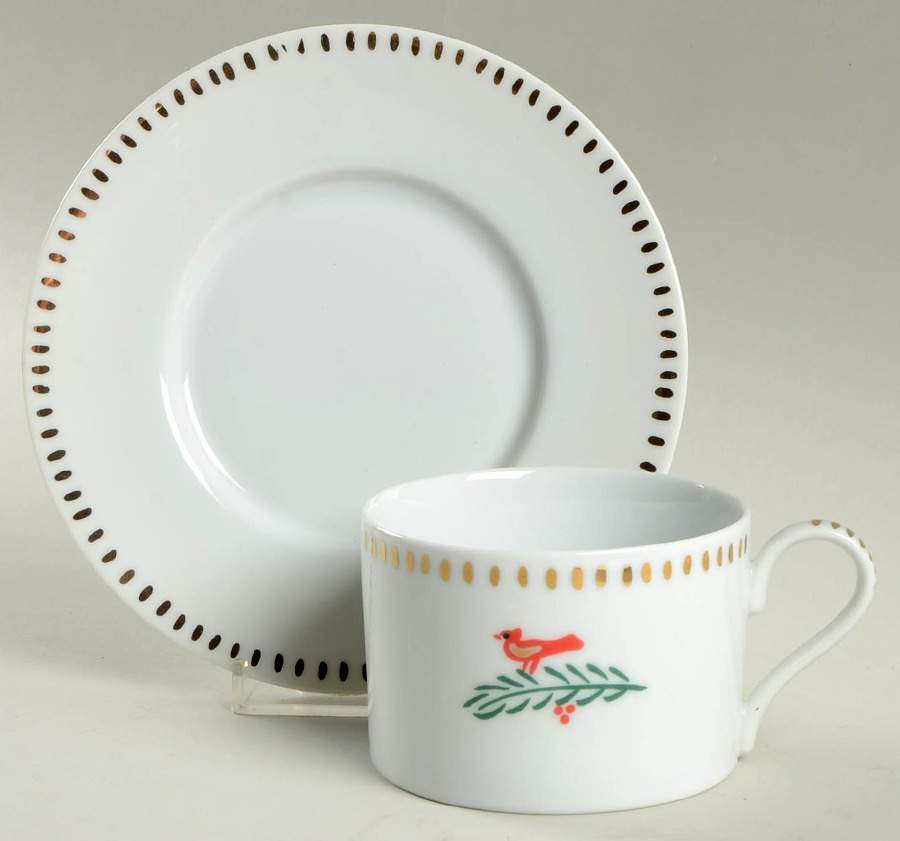 EBA4 Flat Cup & Saucer Set by Eddie Bauer-1
