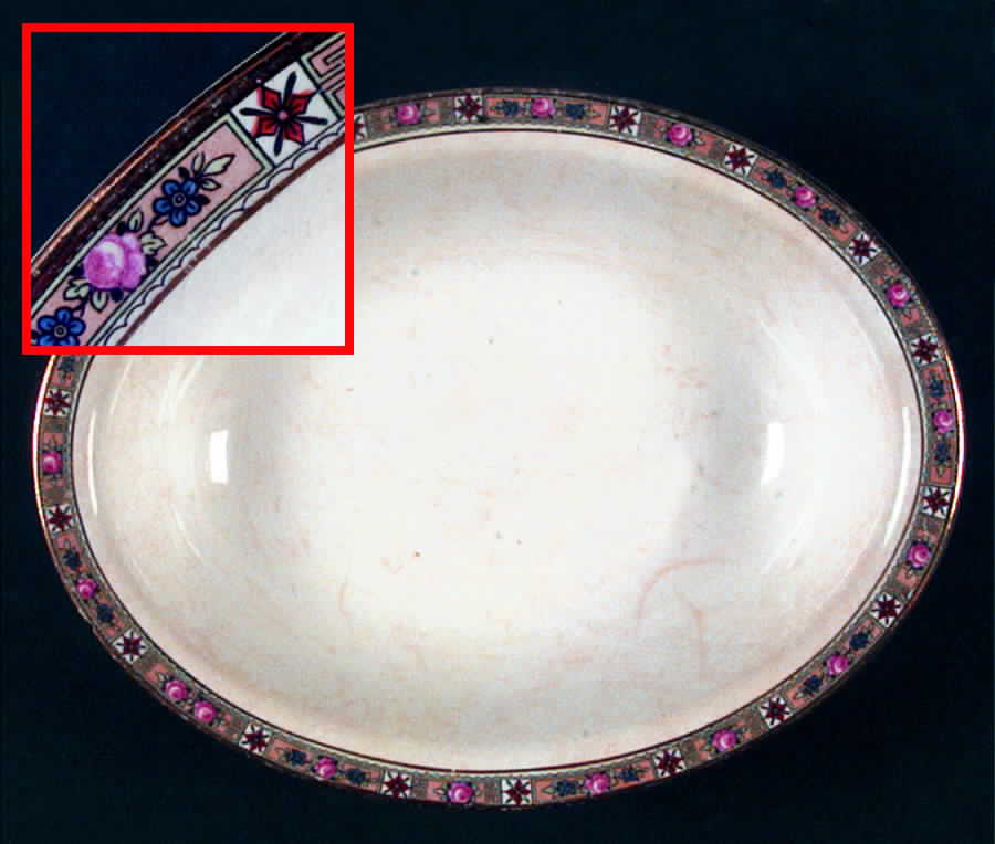 EAL5 10" Oval Vegetable Bowl by East Liverpool Potteries-1