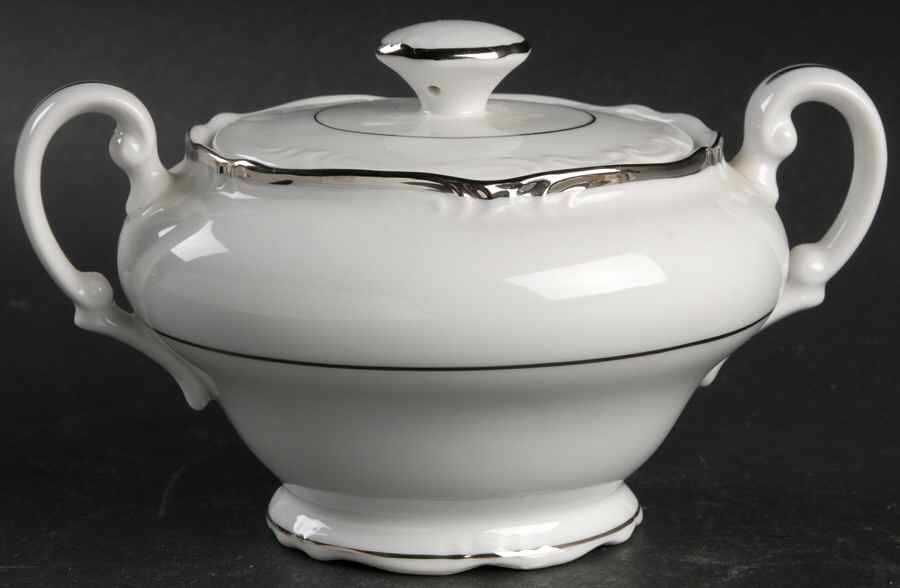 Lady Aster Sugar Bowl & Lid by Ekco-1