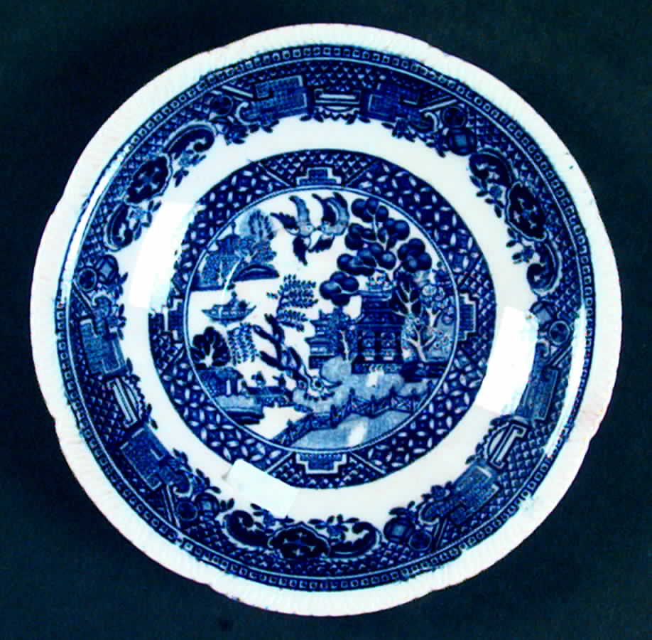 Old Willow (Embossed Edge) Saucer by England-1