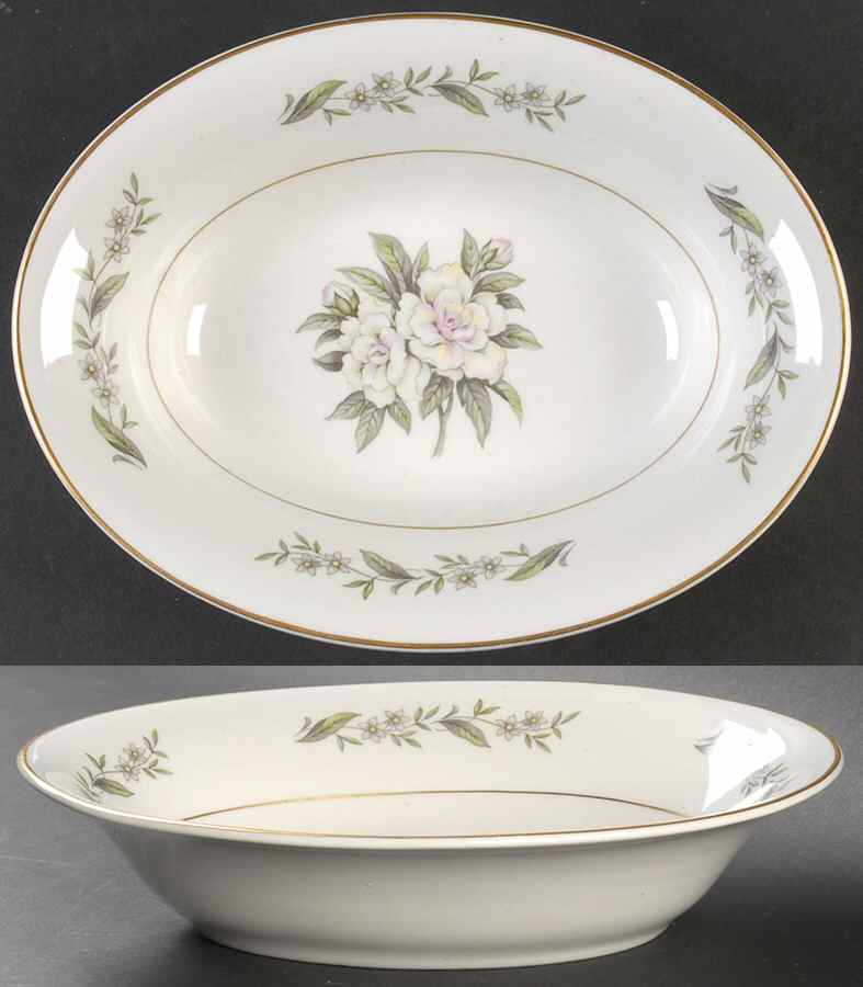EMB56 10" Oval Vegetable Bowl by Embassy (American)-1