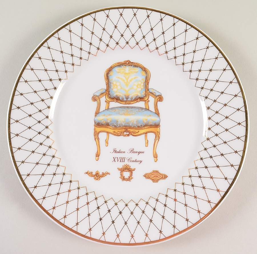 French Chairs Collection Dinner Plate by Email de Limoges-1