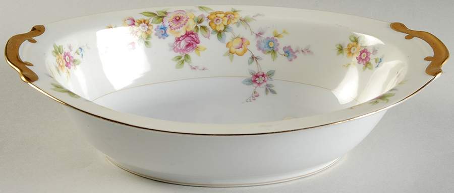 EMP64 10" Oval Vegetable Bowl by Empress (Japan)-1