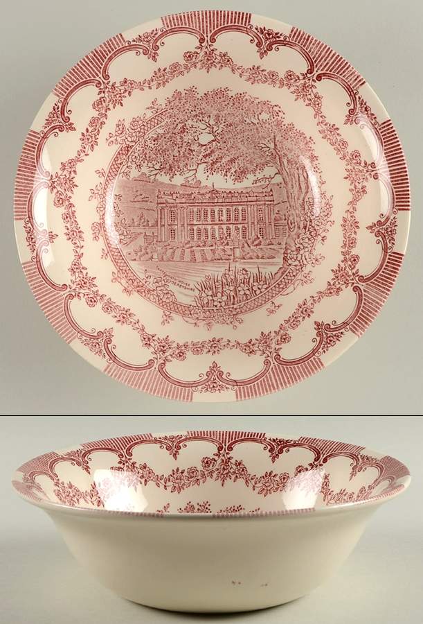EIT8 Red 8" Round Vegetable Bowl by English Ironstone Tableware-1