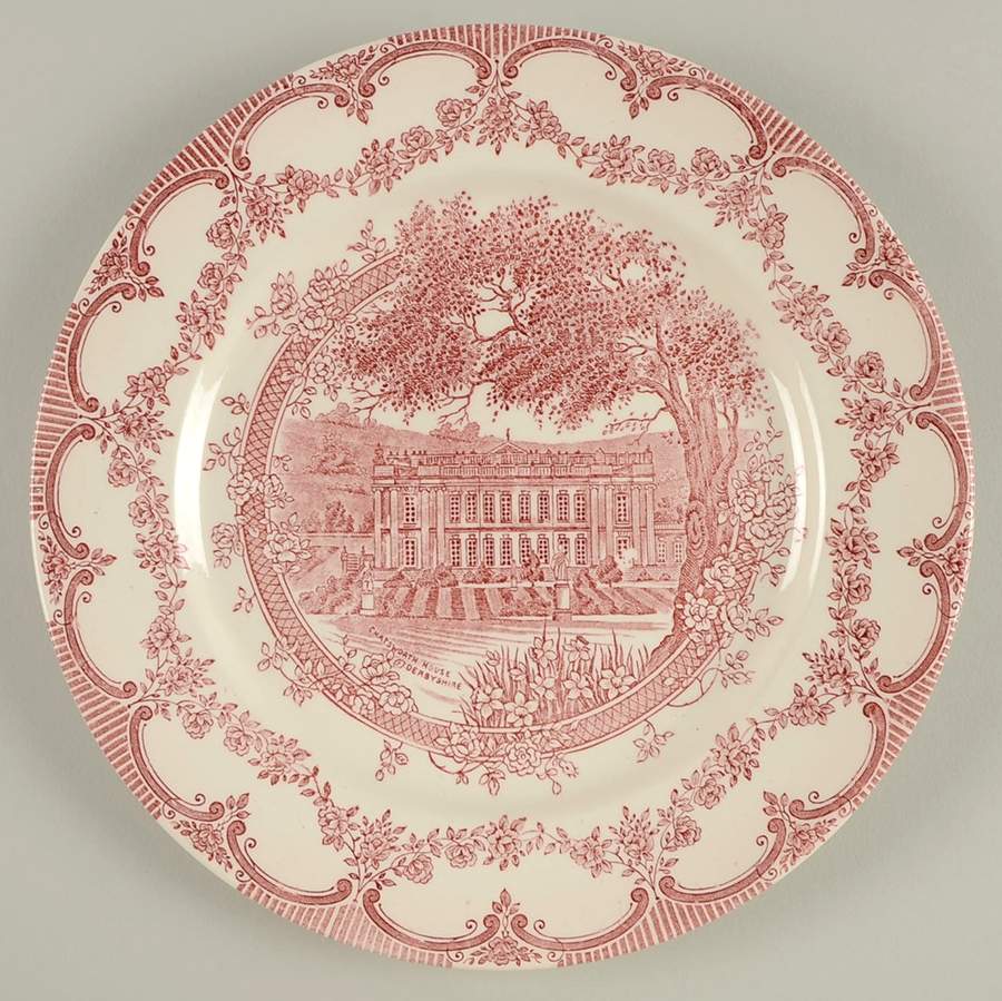 EIT8 Red Dinner Plate by English Ironstone Tableware-1