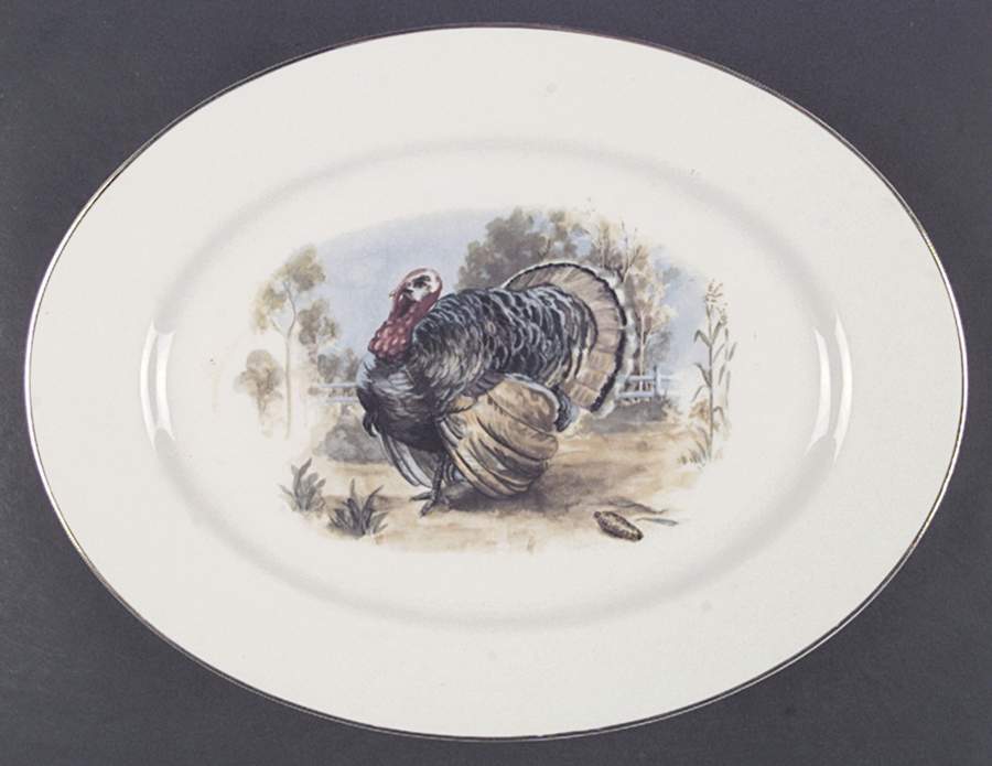 EMB57 15" Oval Serving Platter by Embassy (American)-1