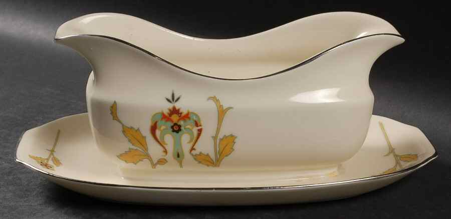 7644 Gravy Boat with Attached Underplate by Epiag-1