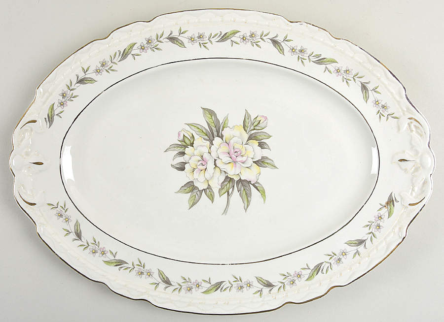 EMB62 16" Oval Serving Platter by Embassy (American)-1