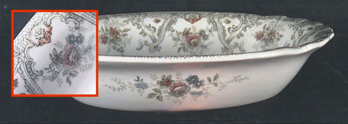 Keswick Green Multicolor 9" Oval Vegetable Bowl by John Edwards-1