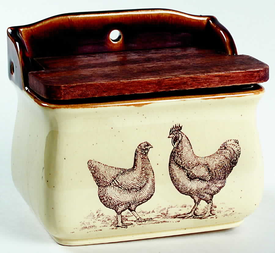 Country Road Salt Box & Lid by Enesco-1