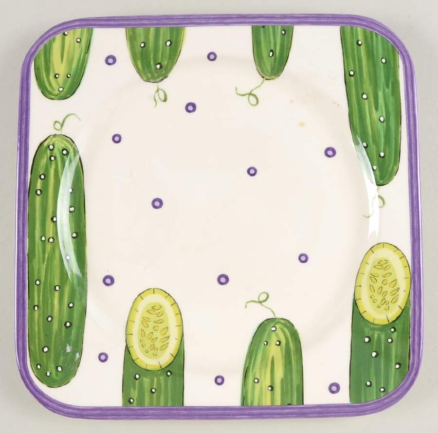 Vegging Out Square Dinner Plate by Essex Collection-1