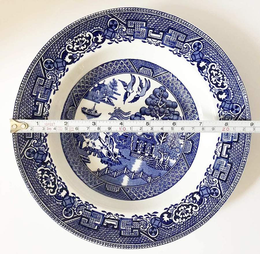 Willow Large Rim Soup Bowl by England-1