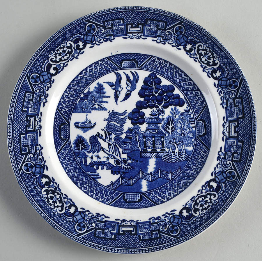 Willow Luncheon Plate by England-1