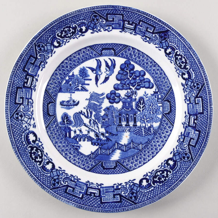 Willow Dinner Plate by England-1