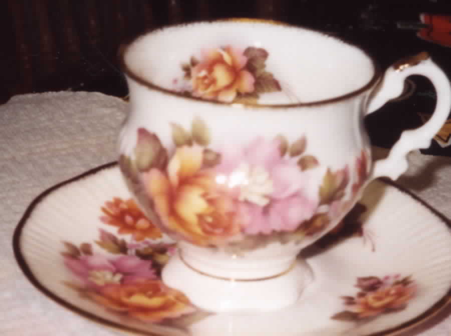 Caroline Footed Cup & Saucer Set by Elizabethan-1