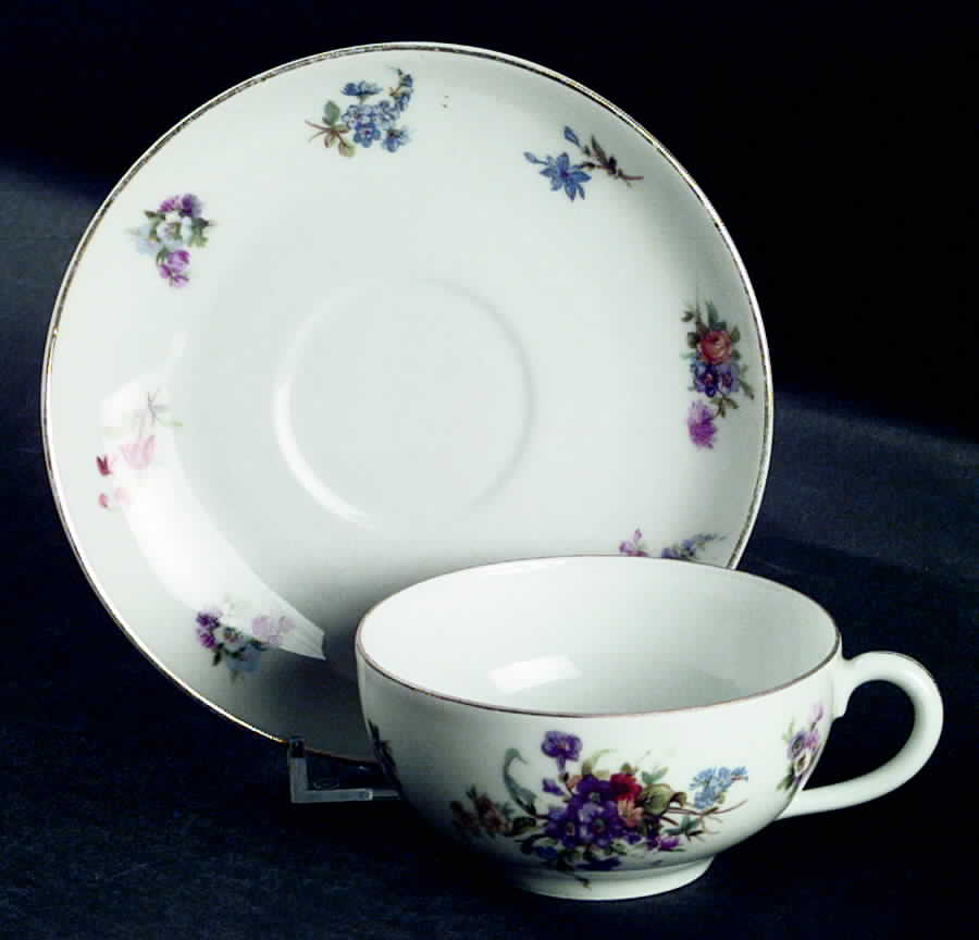 EAM33 Flat Cup & Saucer Set by E & A Muller-1