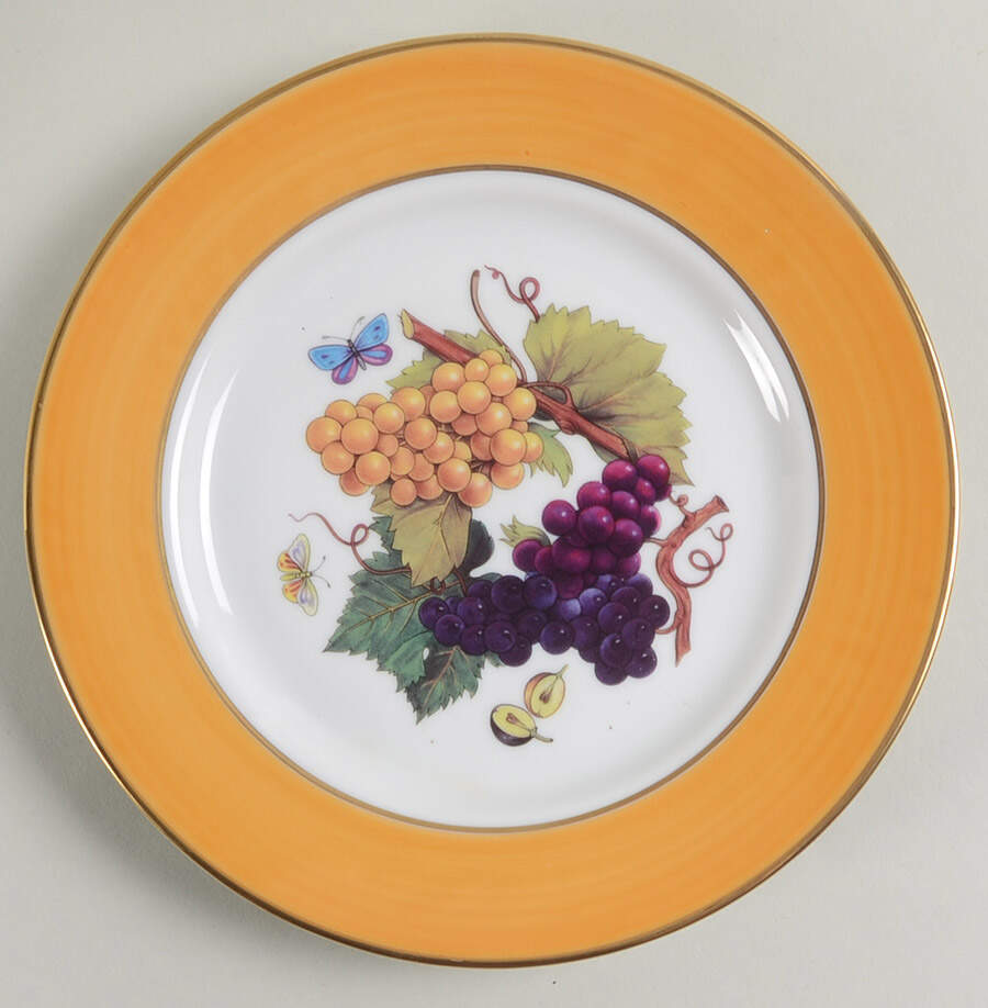 Fruit Dessert/Pie Plate by Email de Limoges-1