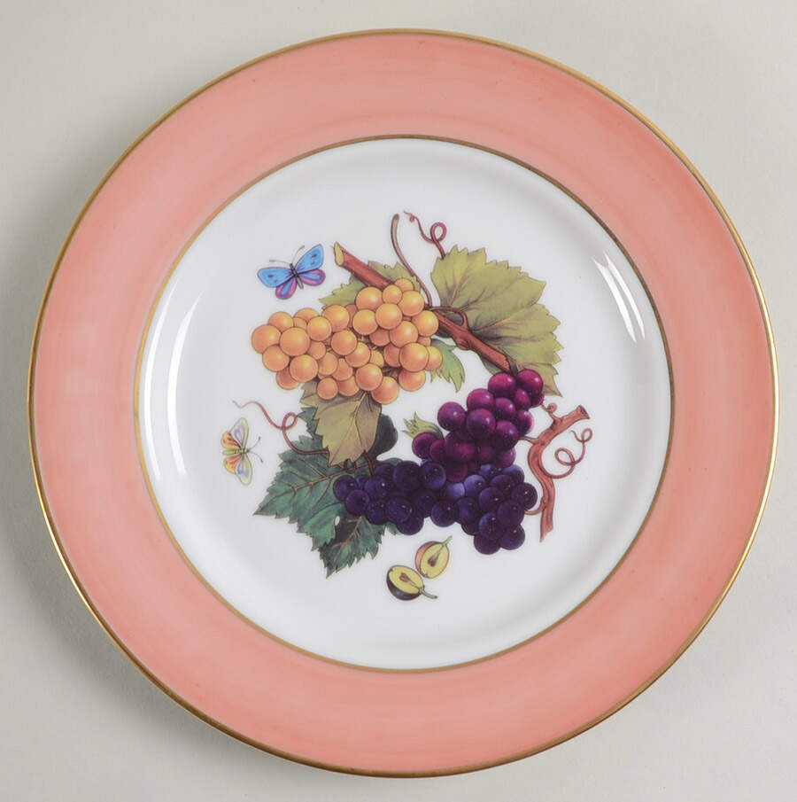 Fruit Dessert/Pie Plate by Email de Limoges-1