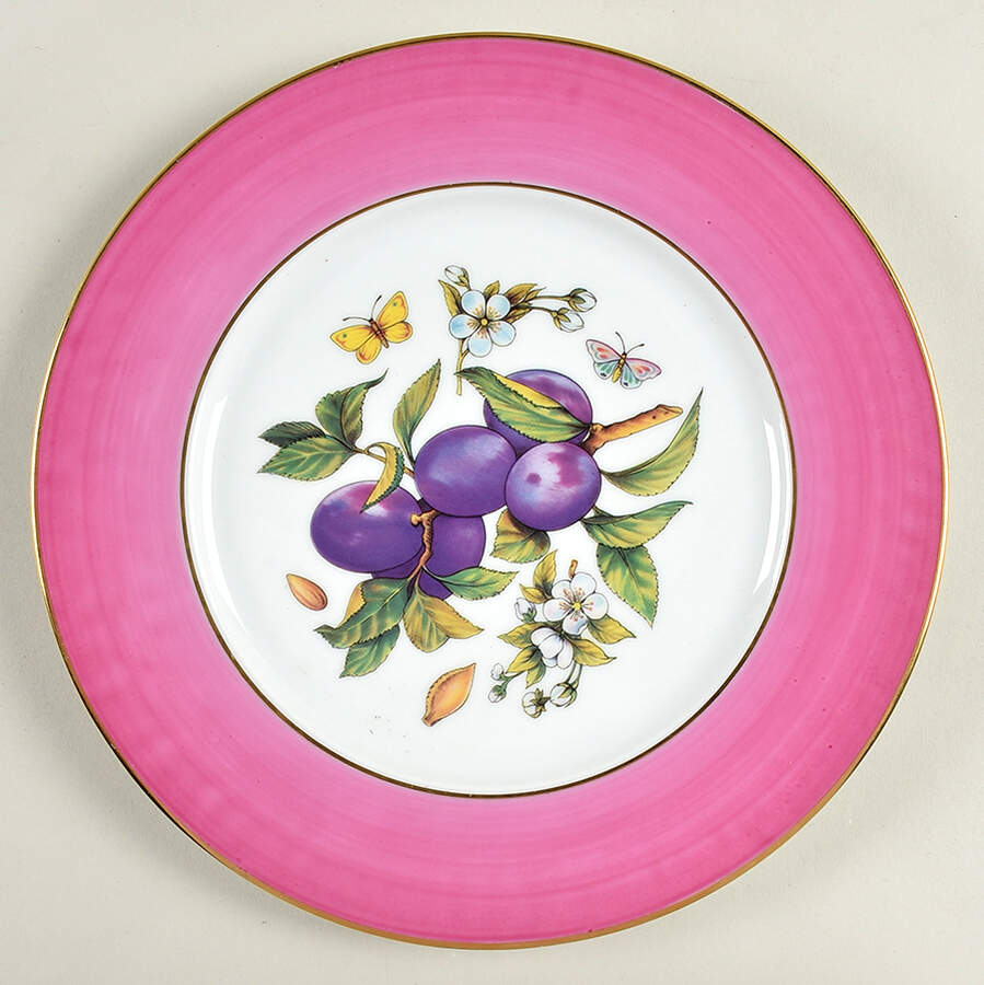 Fruit Dinner Plate by Email de Limoges-1