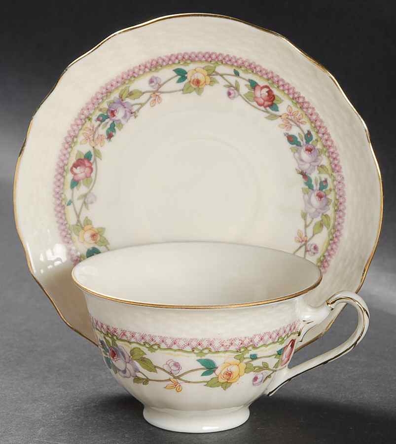 7942 Footed Cup & Saucer Set by Epiag-1