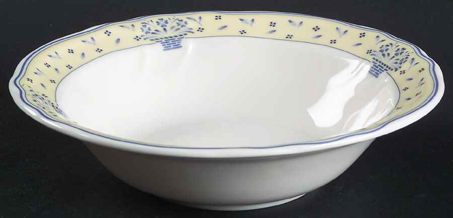 Blue Baskets Rim Cereal Bowl by Epoch-1