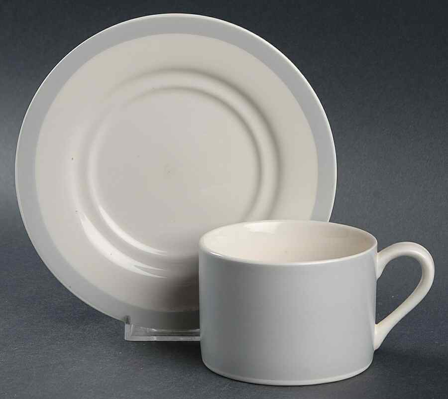 Mica Azure Flat Cup & Saucer Set by Epoch-1