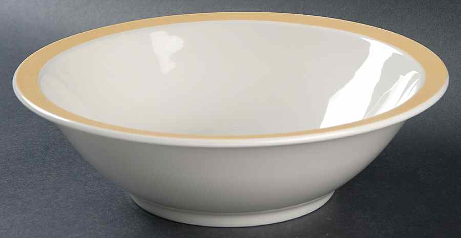 Mica Honey Gold 9" Round Vegetable Bowl by Epoch-1