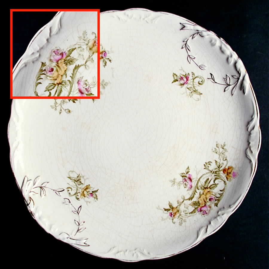 EAL7 Cake Plate by East Liverpool Potteries-1