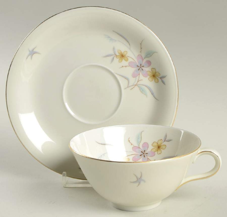 Wiesbadeu Flat Cup & Saucer Set by Eschenbach-1