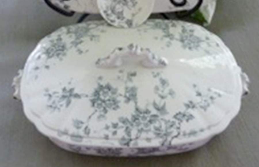 Celia Gray Black Rectangular Covered Vegetable by Wedgwood-1