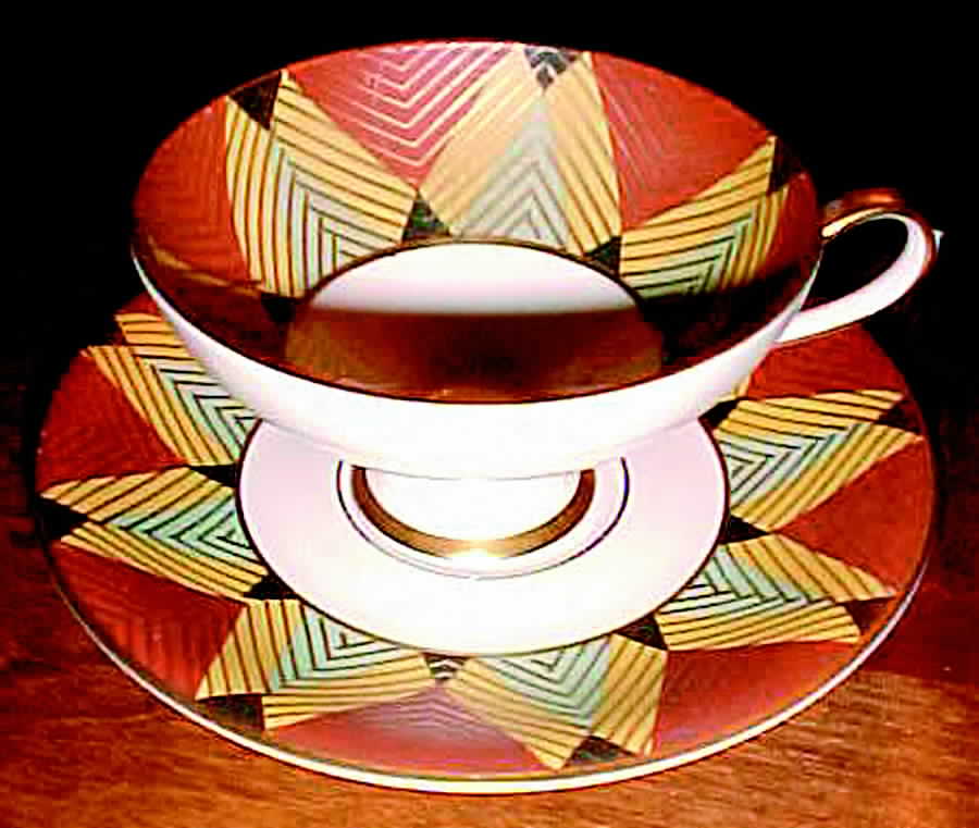 2617 Footed Cup & Saucer Set by Eberthal-1
