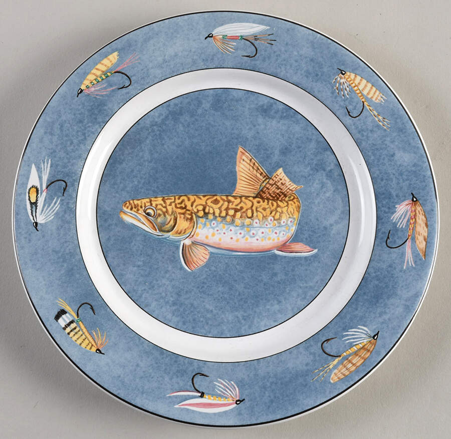 Fin & Feather Salad/Dessert Plate by Essex Collection-1