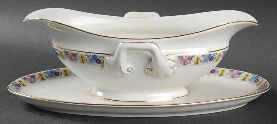 Printemps Gravy Boat with Attached Underplate by Epiag-1