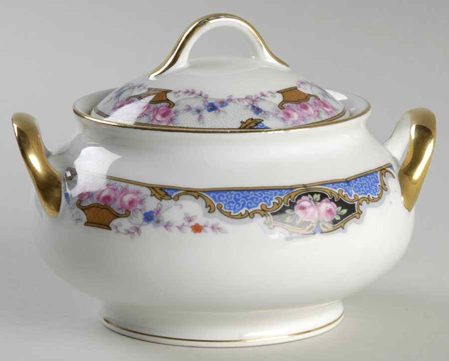 7576 (No Verge, White) Sugar Bowl & Lid by Edelstein-1