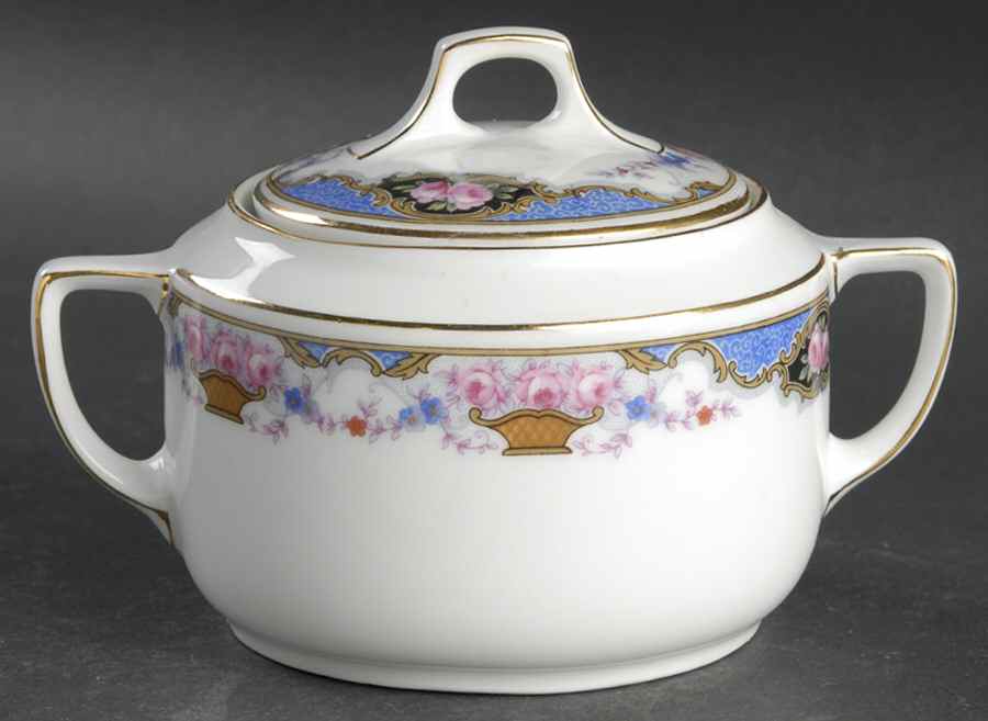 7576 (No Verge, White) Sugar Bowl & Lid by Edelstein-1