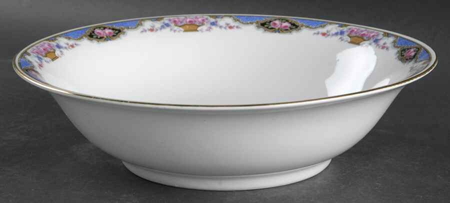 7576 (No Verge, White) 9" Round Vegetable Bowl by Edelstein-1