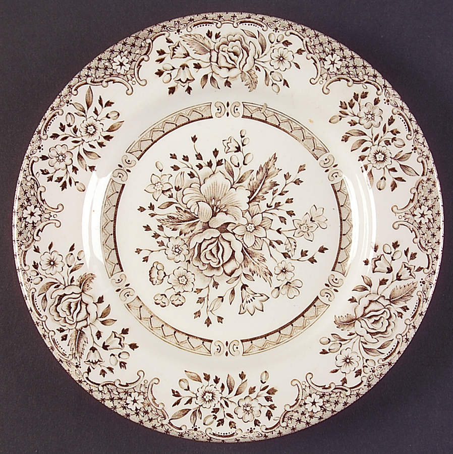 Kew Gardens Brown Bread & Butter Plate by English Ironstone Tableware-1