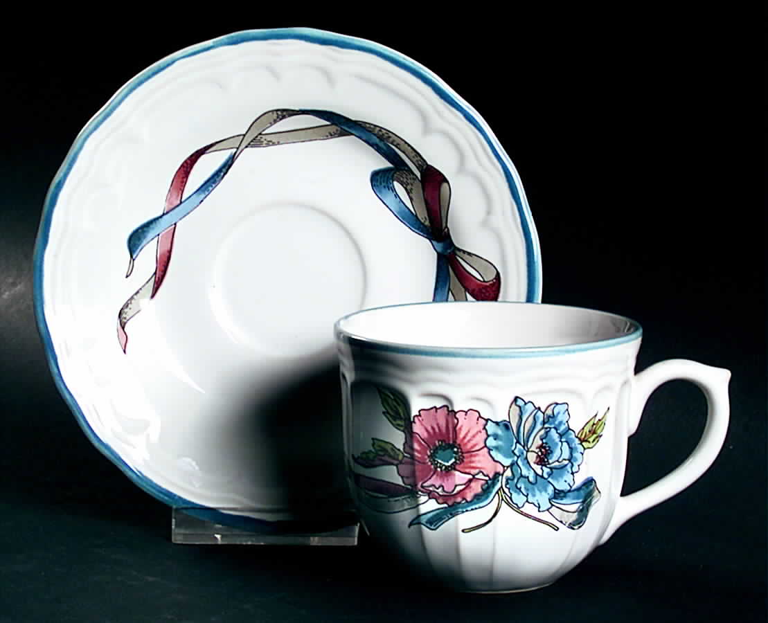 Provence Flat Cup & Saucer Set by Epoch-1