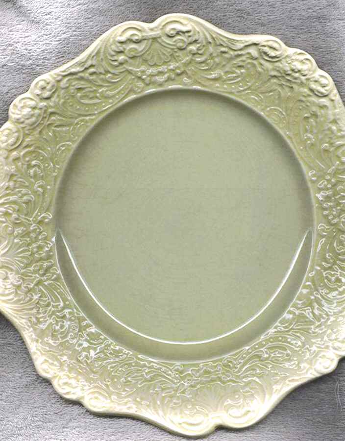 Old Bristol Yellow Dinner Plate by Ridgway (Ridgways)-1