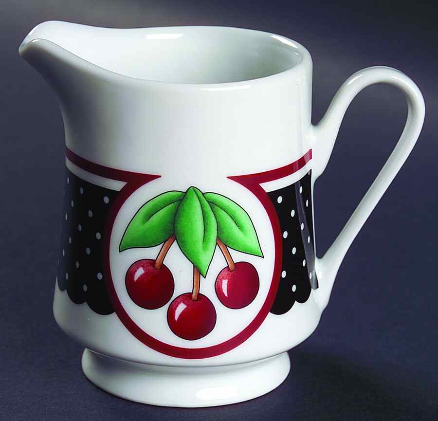 Cherry Cameo Creamer by Mary Engelbreit-1