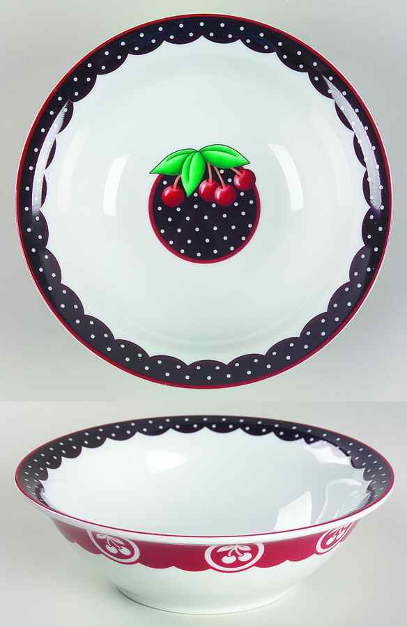 Cherry Cameo Coupe Cereal Bowl by Mary Engelbreit-1