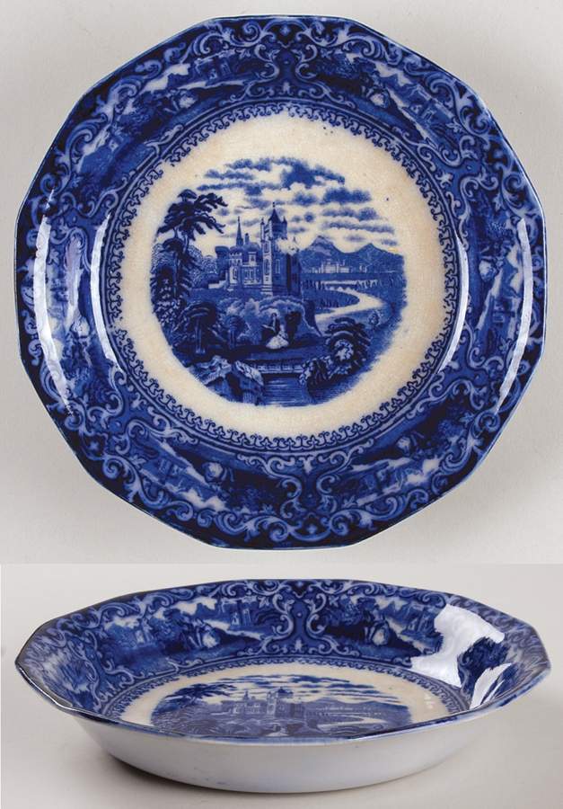 Watteau Coupe Soup Bowl by Staffordshire-1