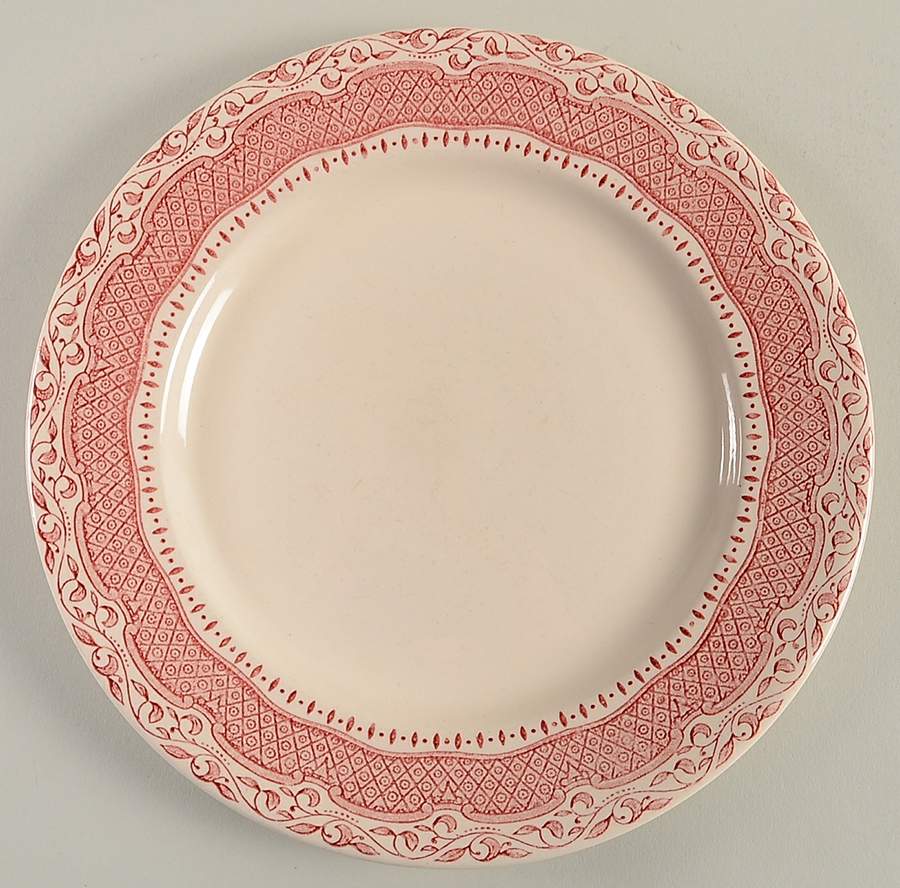 Pink Lace Dinner Plate by English Ironstone Tableware-1