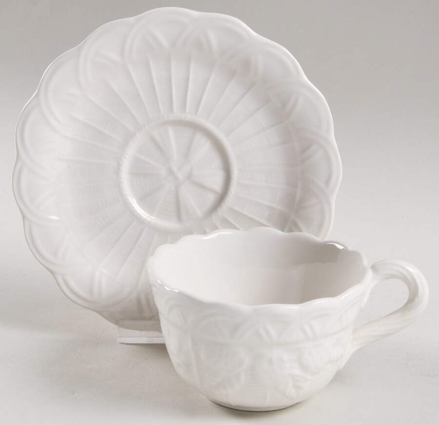 ETA2 Flat Cup & Saucer Set by Ethan Allen-1